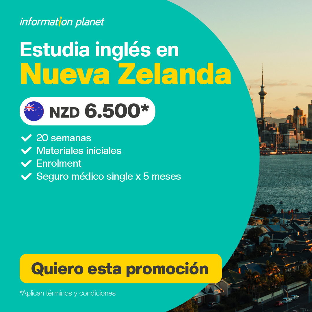 Promo 1 Estudia inglés en Nueva Zelanda