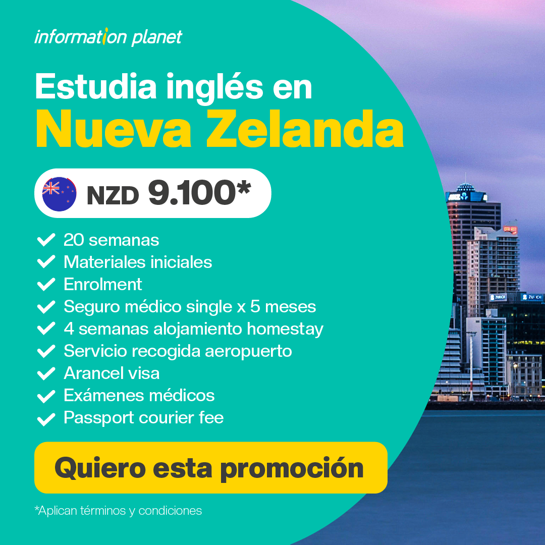 Promo 3 Estudia inglés en Nueva Zelanda