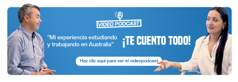 Banner podcast mi experiencia estudiando y trabajando en Australia
